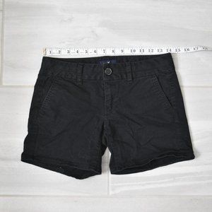 Black American Eagle Midi Shorts